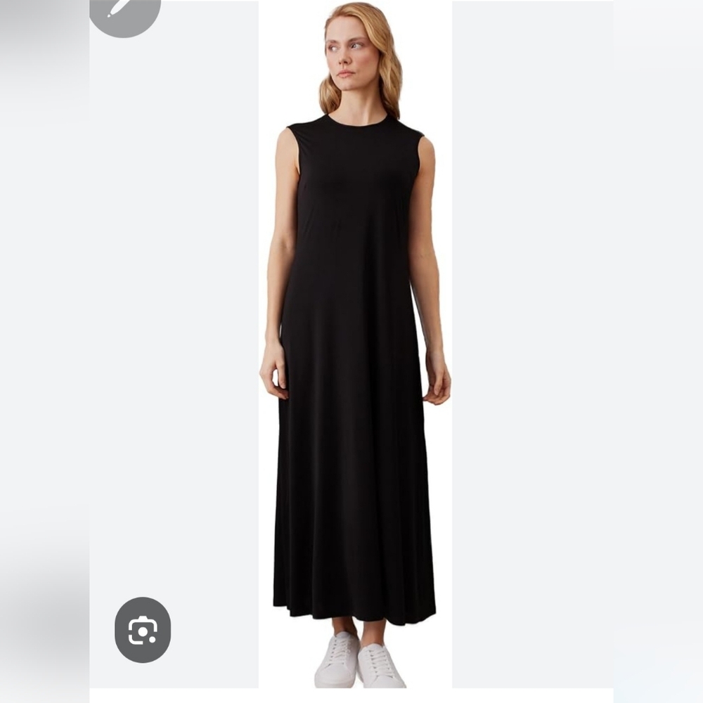 H&M Elegant Black Sleeveless Maxi Dress Sz XXL
